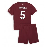 Manchester City John Stones #5 3rd trikot Kinder 2024-25 Kurzarm (+ Kurze Hosen)